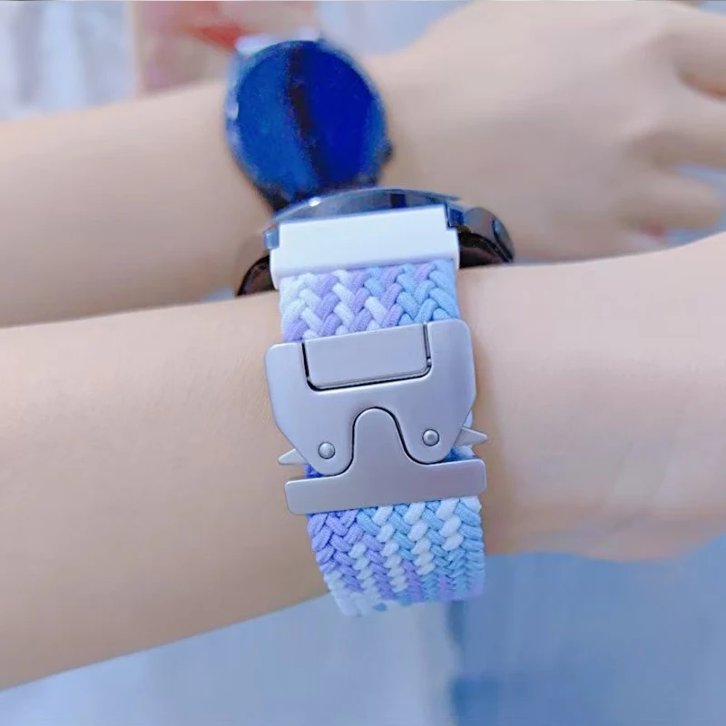 ใหม่สําหรับ Redmi Band 3 ร่มชูชีพสไตล์ไนลอนสําหรับ Xiaomi Band 9 Active สร้อยข้อมือสมาร์ท Correa สมาร์ทอุปกรณ์เสริม