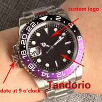 2022 Bliger 40mm 9 o'clock Crown Left-Handed NH35 Movement Black Dial Sapphire Glass 316L Steel Automatic Men Watch