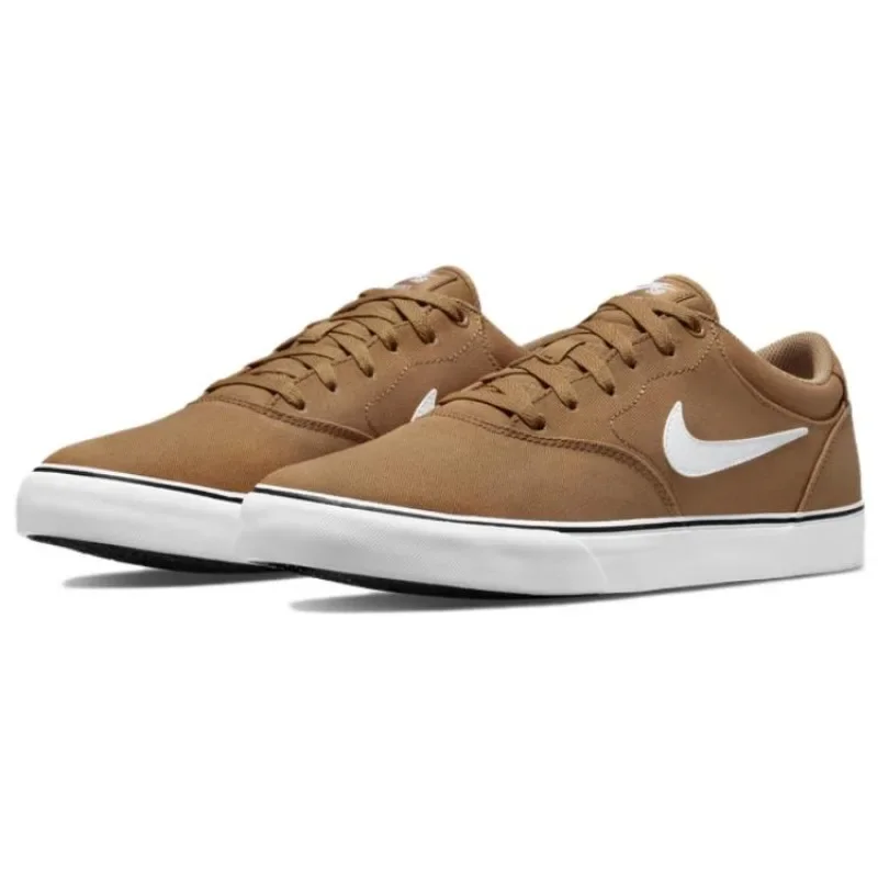 Nike SB Chron 2 Unisex Brown Comfortable Anti-Slip Hard-Wearing Low-Top Skateboard Shoes DM3494-200