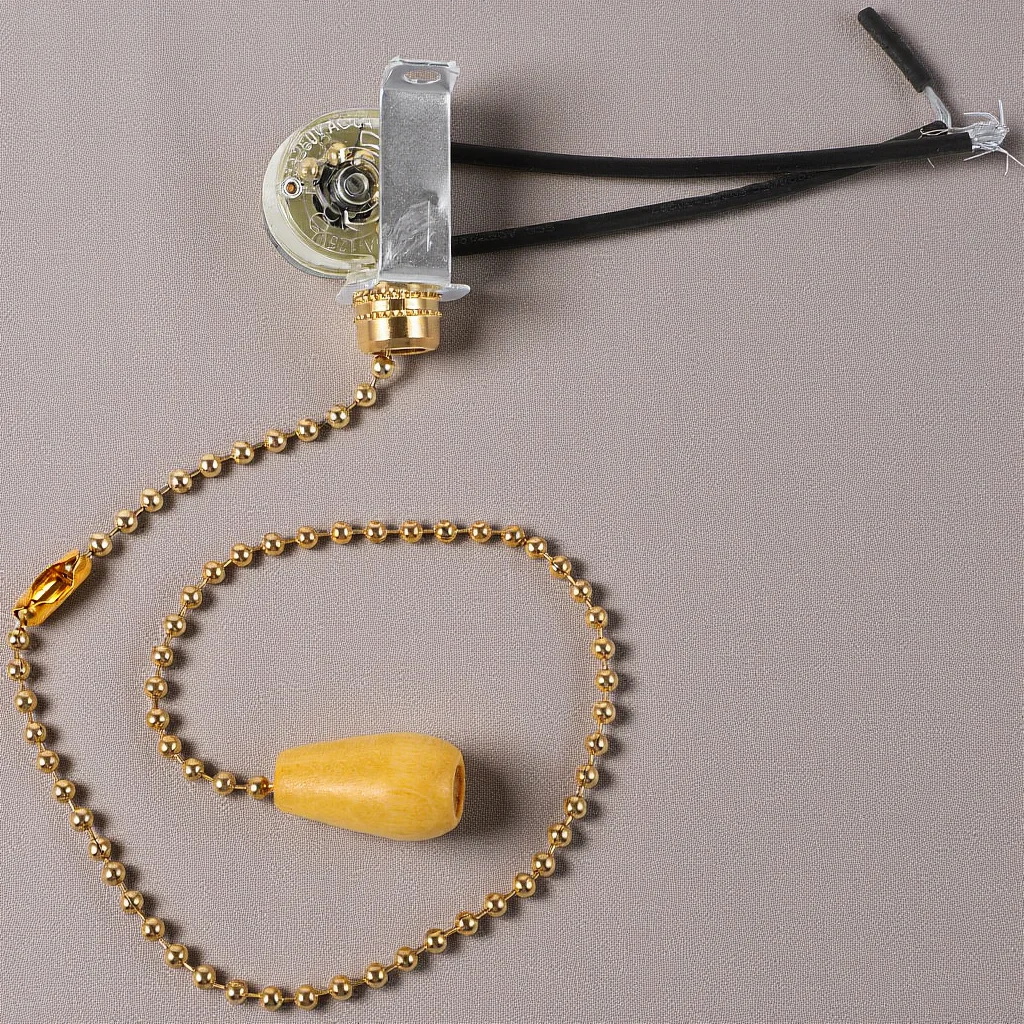 

Pull Chain Light Replacement Durable Silent Ceiling Wall Garage Workshop Socket Accessory Efficient Diy Lamp Part Chain Switch
