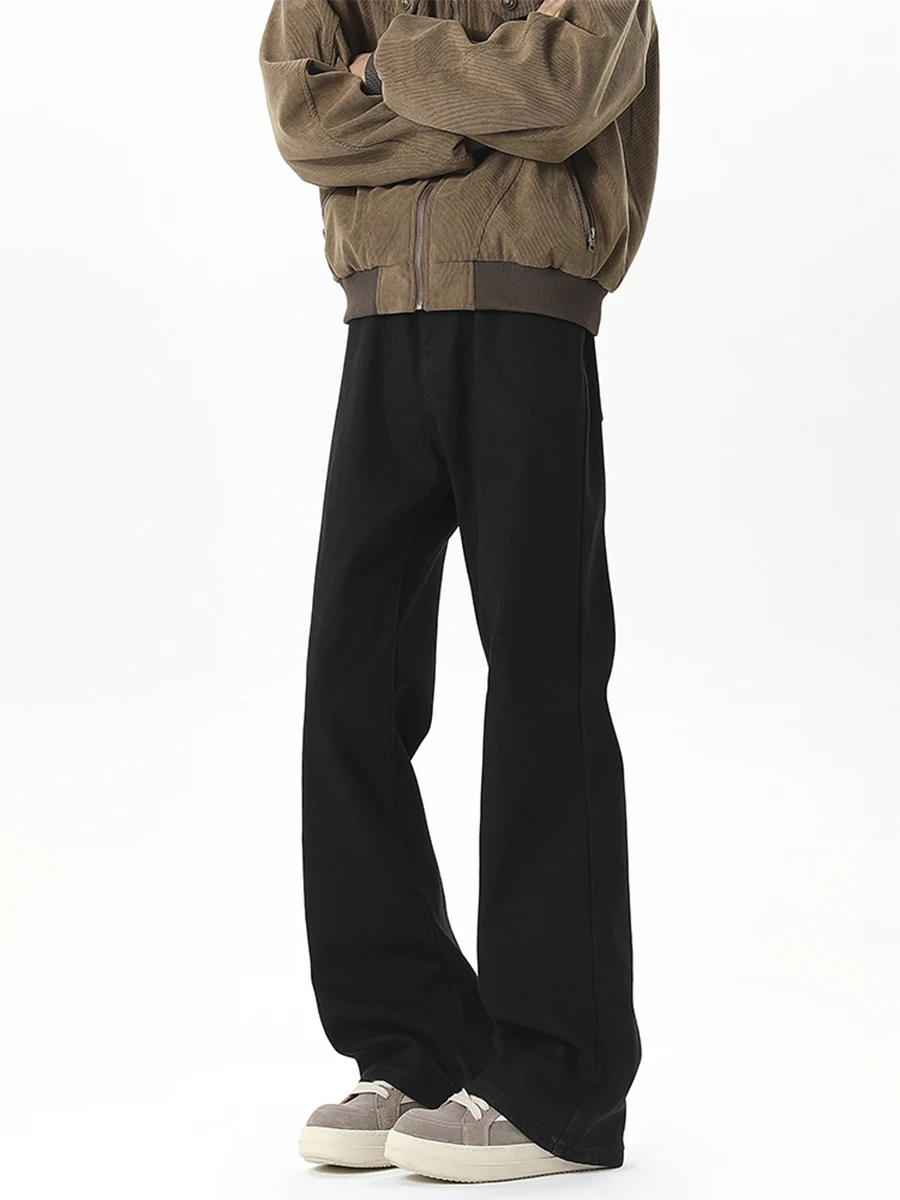 

Джинсы Bla Fce на подкладке, мужские осенне-зимние уличные прямые теплые брюки American Sle Cleanfit