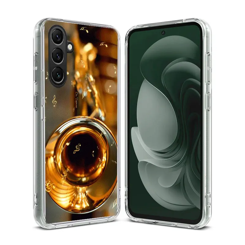 Brass Instruments Phone Case Samsung Galaxy A70 A50 A40 A30 A20E M30S M31 M21 M12 J8 J6 J4 M32 M52 M51 A90 A80 A20S M11 A10S Cap