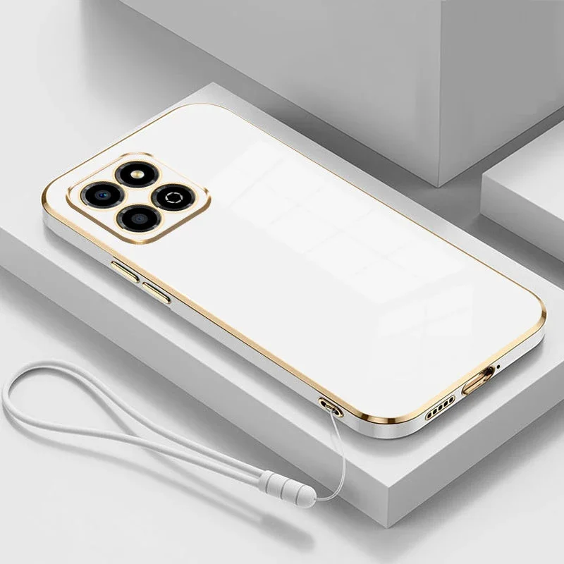 For Honor X8a Case Honor X6A Phone Case Honor X6B X6 X8 X8 5G X8B X9 X9A X9B X7B X6S X6 X5 X7 Luxury Plating Silicone Back Cover