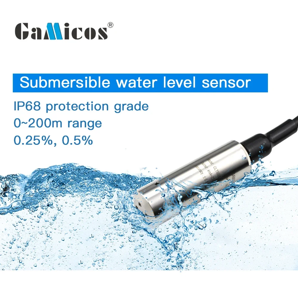 GAMICOS GLT500 4~20mA modbus submersible  fuel tank level sensor