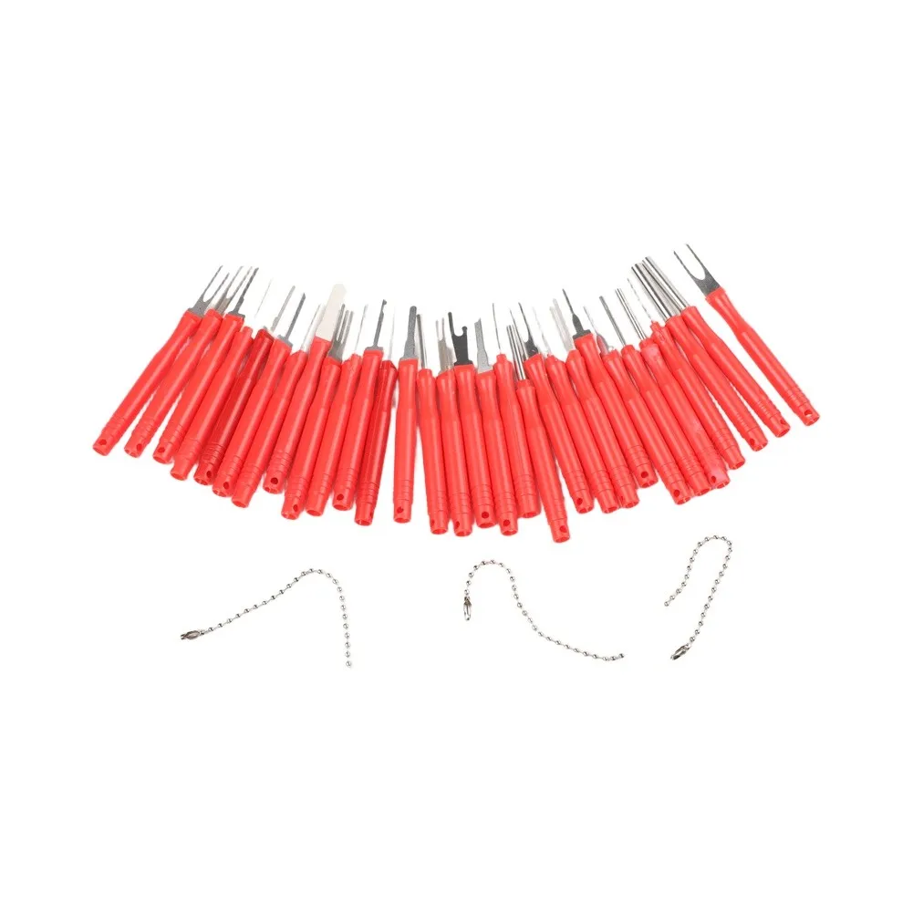34-Piece Wire Terminal Release Tool Set Designed for Precision Work on Automotive and Home Electronic Connectors