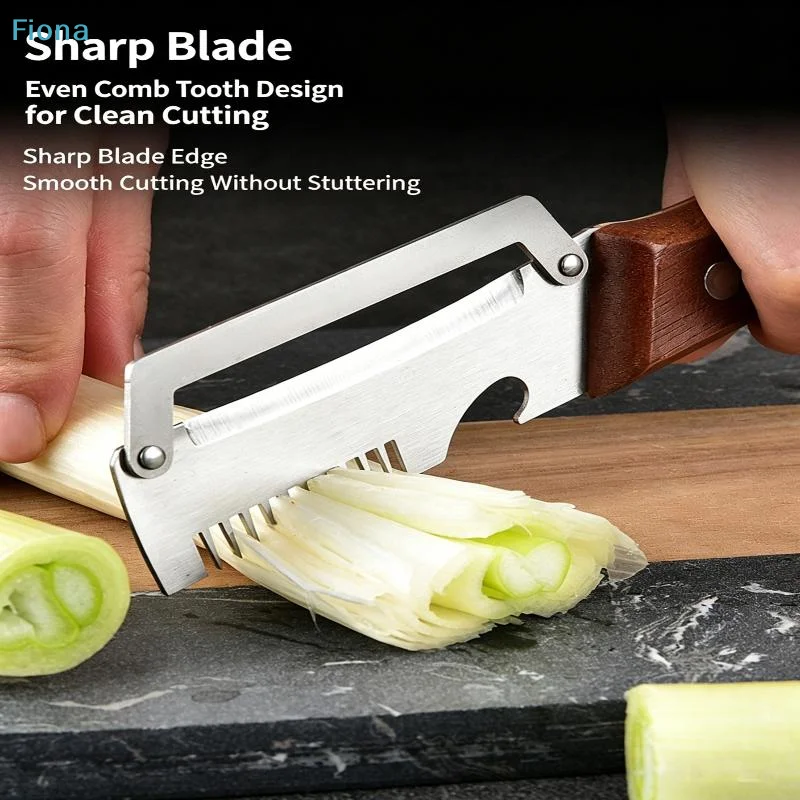 ✔Wooden Handle Vegetable Peeler,Multifunctional Stainless Steel Fruit Peeler,Kitchen Tool with Bottle Opener & Julienne Slicer