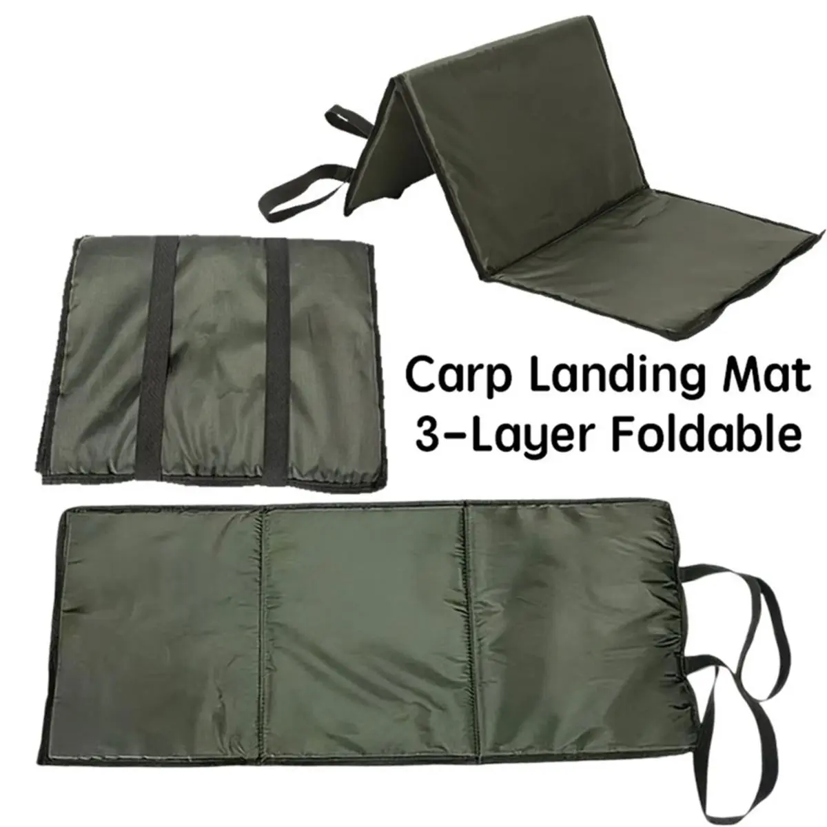 Foldable 3-Layer Sponge Carp Mat Fish Pad Fish Protection Mat Carp Fishing Quick Fish Folding Unhooking Mat