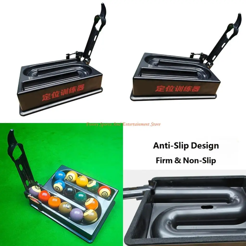 

C4DE 15 Ball Capacity Billiards Pool Ball Rack Snooker Training Accessory For Accurate Ball Positioning And Repeated Drills
