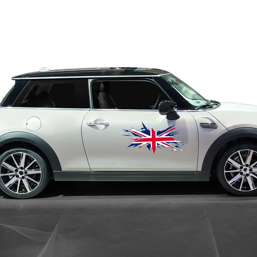 Car Body Side Stickers Union Jack Colour Flag Vinyl Decals For Mini Cooper S F56 F55 F57 R55 R56 R60 F60 R61 Auto Decoration