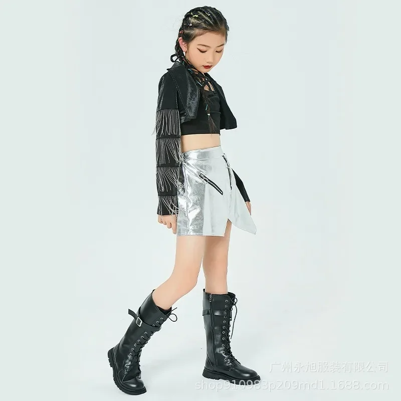 Meisjes Hip Hop Street Dance Oefenkleding Kindermodel Wandelen Stage Performance Kleding Moderne Dans Jazzdanskostuum