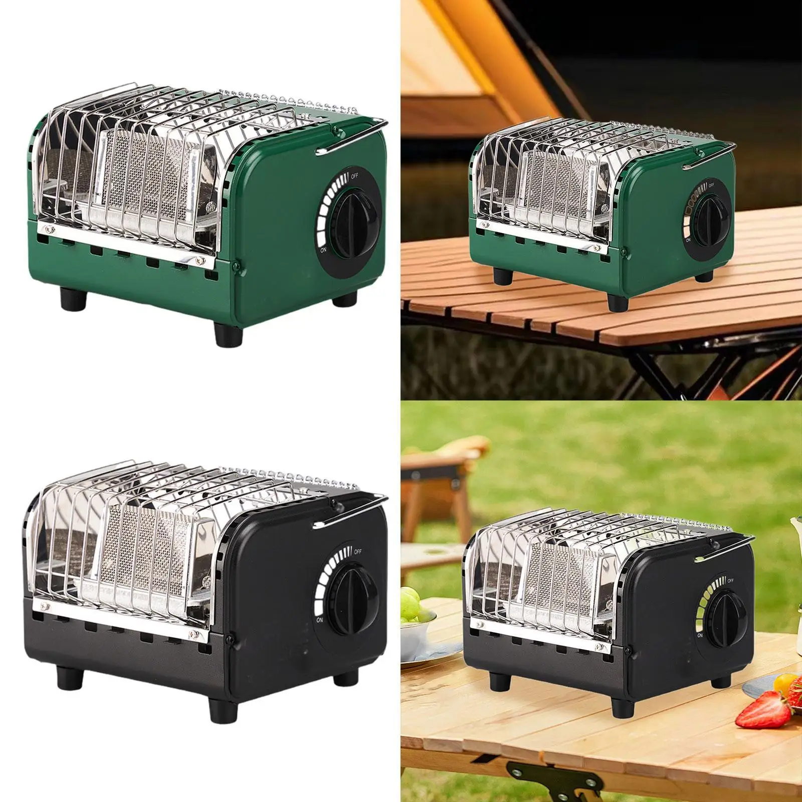 

Mini Cassette Stove with Handle Space Heater for Fireplace Travel Cabins