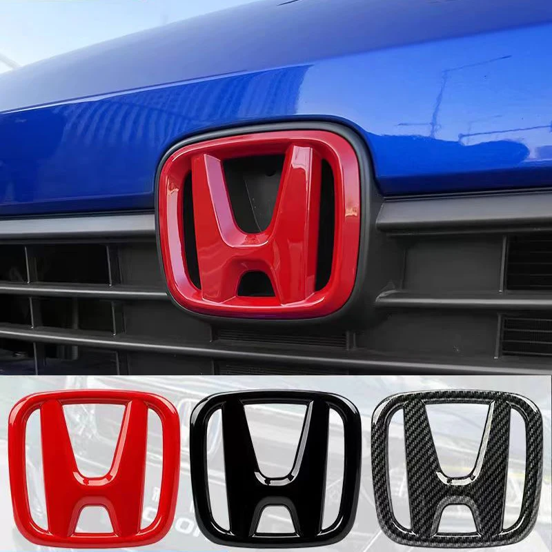 ABS Car Logo Front Grille Trunk Steering Wheel Sticker Accessories For 2008-2022 Honda Accord 2006-2024  Honda Civic Models