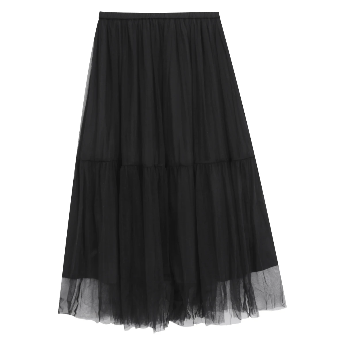 여름 신상 플러스 사이즈 여성 드레스 부드러운 한국 스타일 레이스 스플라이싱 하프 스커트 A라인 실루엣 하이웨이스트 얇은 소재