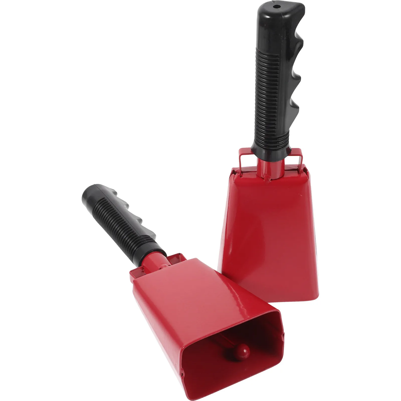 

2Pcs Cow Bell Hand Percussion Instrument Ergonomic Handle for Football Games Sports Events Loud Crisp Sound Noise Maker Party