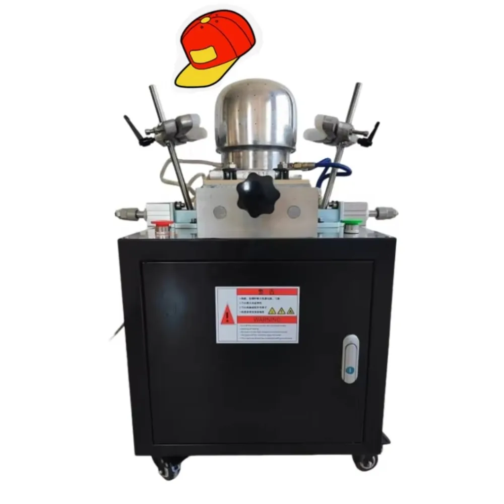 Double Head Portable Steam Cap Ironing Machine, Small Single Ironing Machine for Caps, Home Travel Use