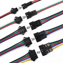 10Pcs SM2.54 SM 2.54mm Pitch 2P 3P 4P 5P 6P 8P 10P Male Female Plug Jack JST Wire Connector 26AWG Battery Charge Cable Adapter