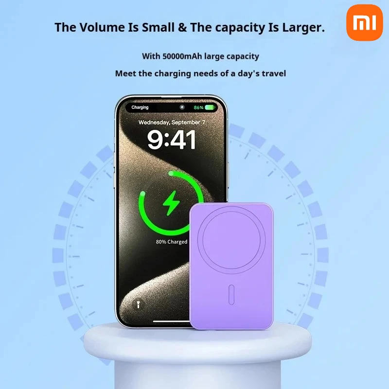 Xiaomi Magnetyczny Bezprzewodowy Power Bank PD 22.5W Przenośna Szybka Ładowarka Zewnętrzna Bateria 30000mAh do iPhone Samsung