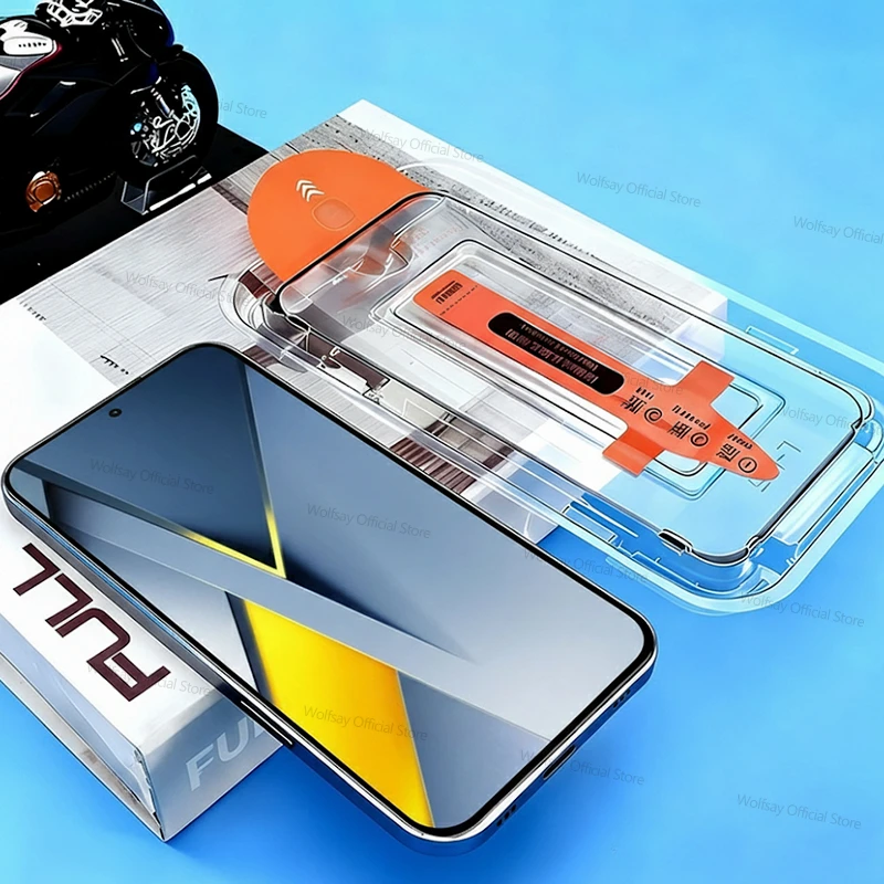 Verre d'installation facile sans poussire pour Xiaomi Poco F8 Ultra protecteur d'cran Xiaomi Poco F8 Film de verre Ultra tremp Poco F8 Ultra