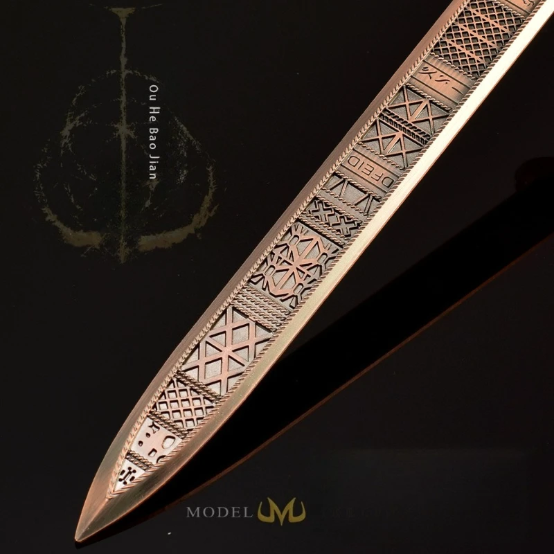 30CM Ouhe Sword Volledig metalen lederen tas versie ambachtelijk Speelgoedzwaard en messenset Game merchandise Desktop ornament decoratie Cadeau