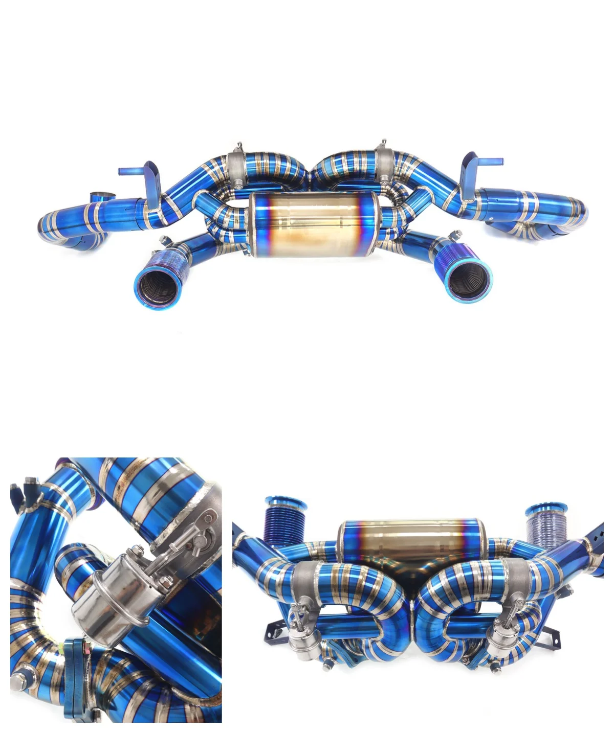 

for Audi R8 V10 5.2L catback With Valve OPF Titanium Exhaust System Performance Quality certification HMD