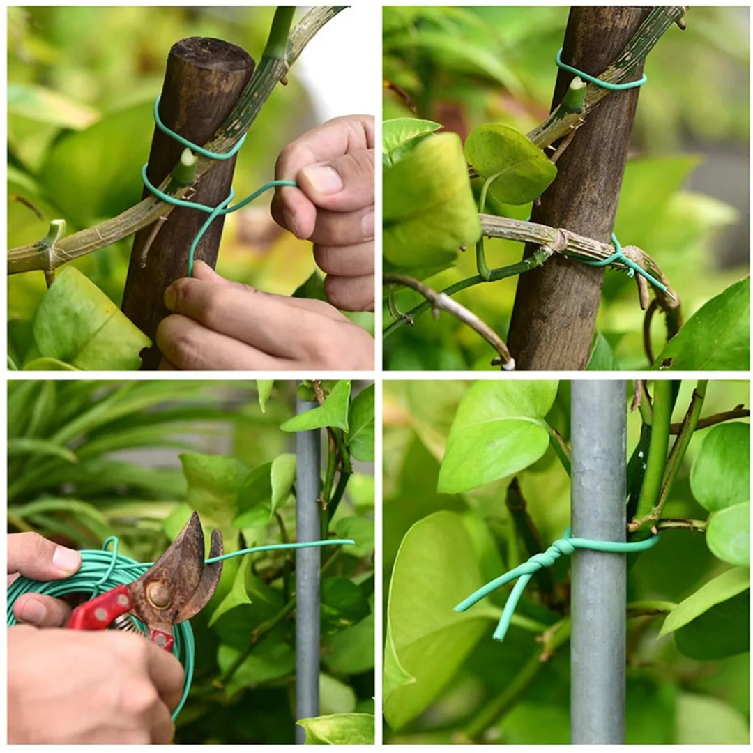 Vine Climbing Plant Fastener Gardening Cable Tie Rattan Plants Fixing Wire Soft Flexible Bendy Garden Support Wires