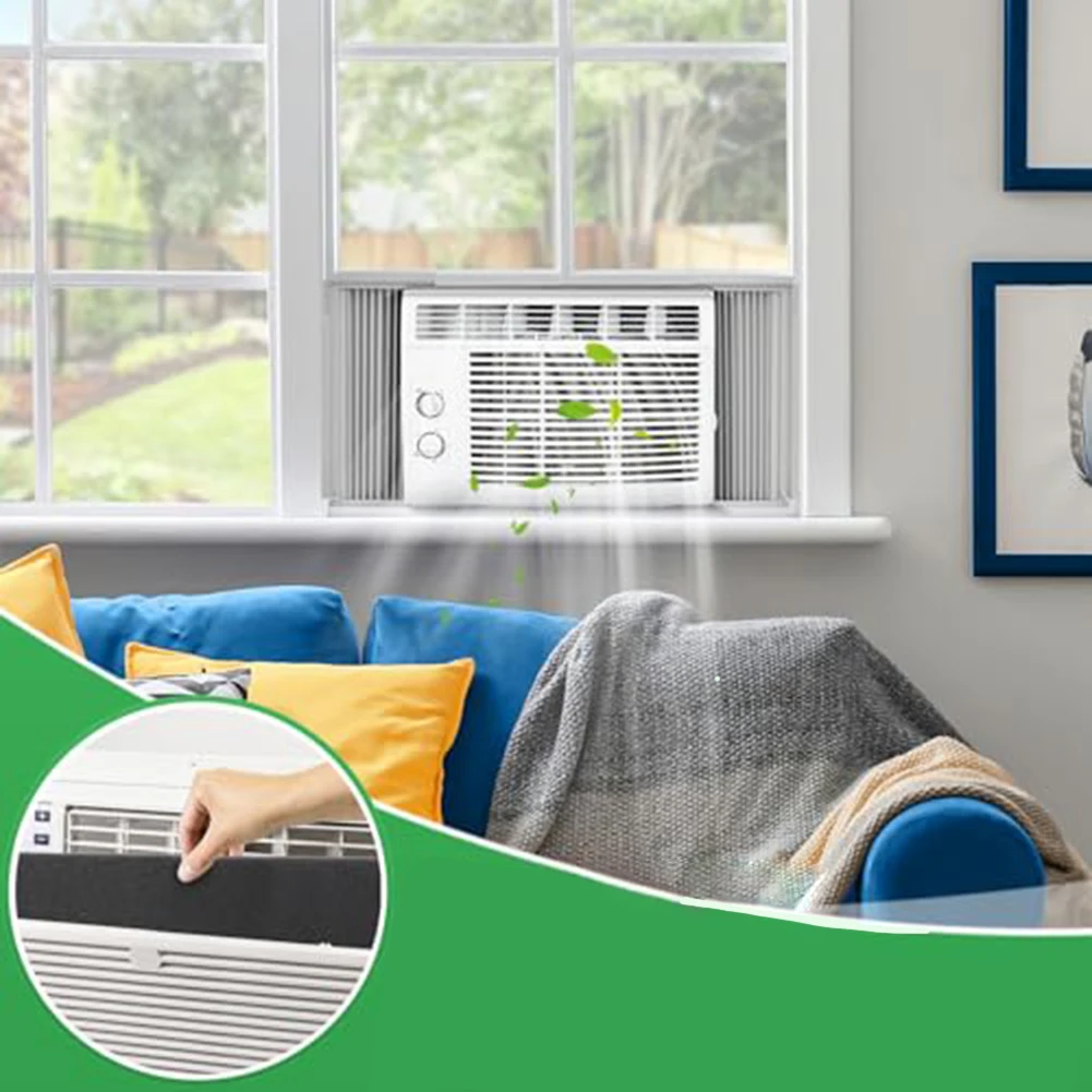 Воздушный фильтр Замена хлопка Воздушный фильтр, совместимый с большинством блоков Настраиваемый размер Совместимый оконный фильтр переменного тока