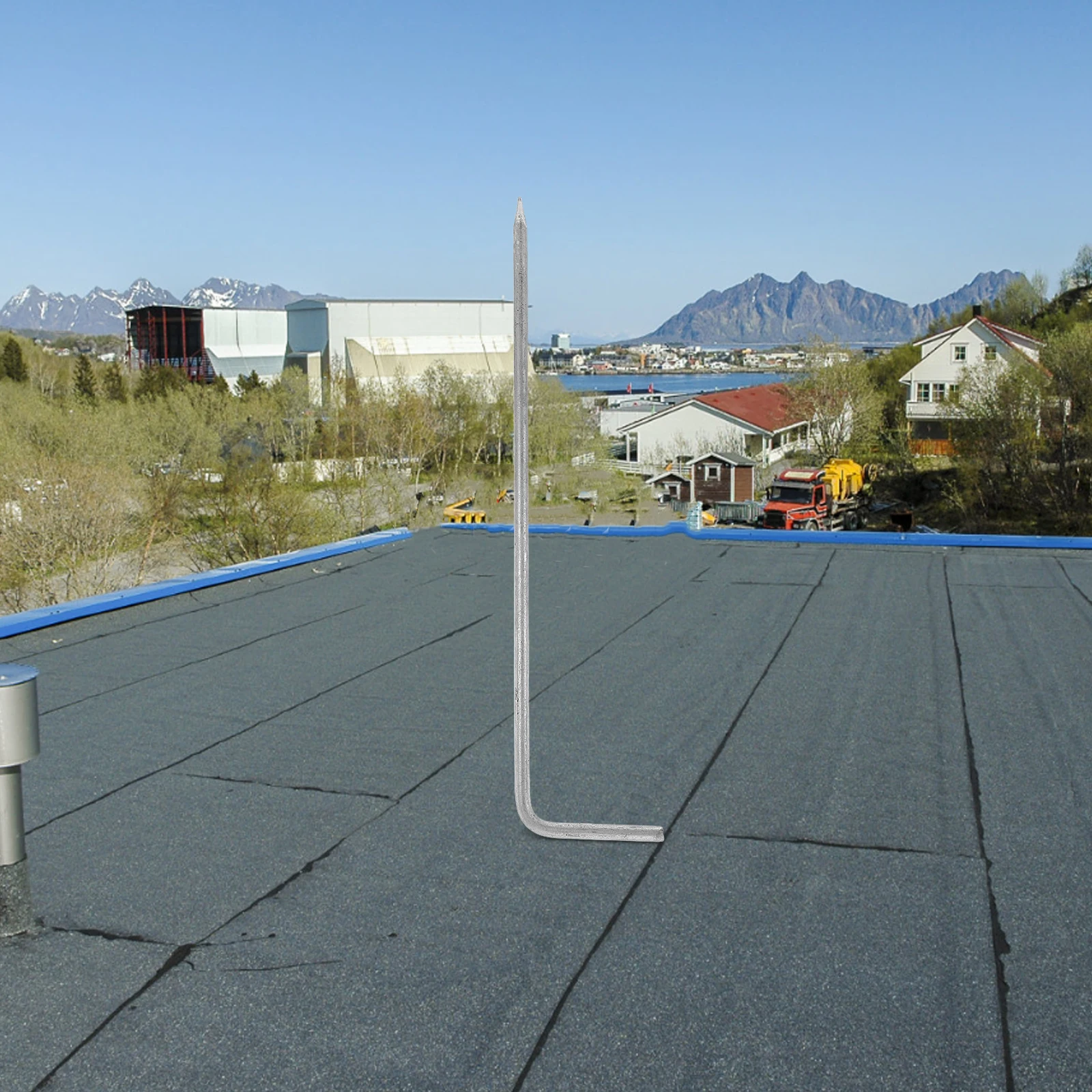 

Rod Stainless Steel Grounding Stake for Buildings Electric Fences Antennas Galvanized Earthing Electrode Long Term Use