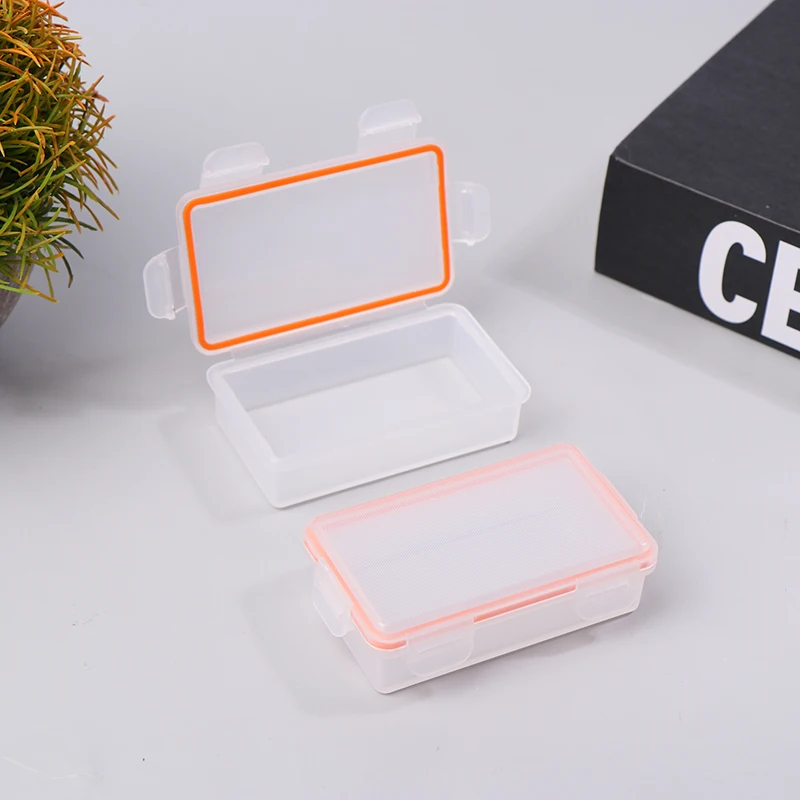 18650 Waterproof Battery Case 2 Slots With Clip White Hard Plastic Battery Storage Holder Container Waterproof Boxes