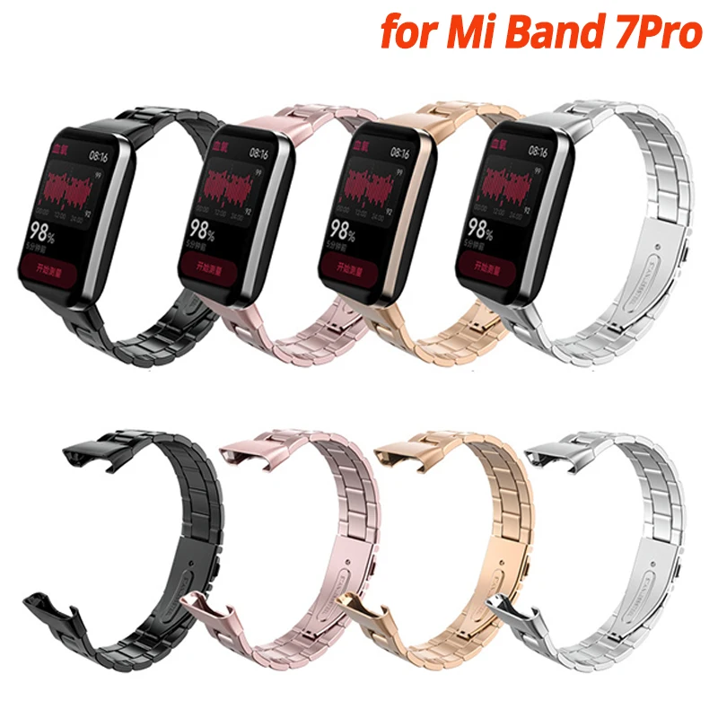 

Mi Band 7pro металлический ремешок из нержавеющей стали, браслет для Xiaomi Smart Band 7 Pro, браслет Mi Band 7Pro Pulseira, ремешок для часов