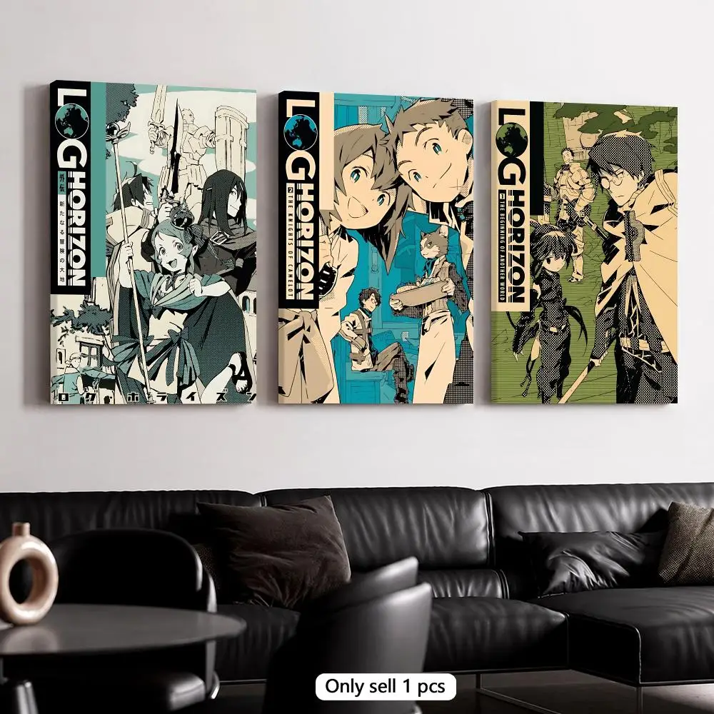 Anime L-Log Horizon Framed Wall Painting Canvas Poster Wooden Stretcher Frame Inner Frame Kit for Wall Art Painting