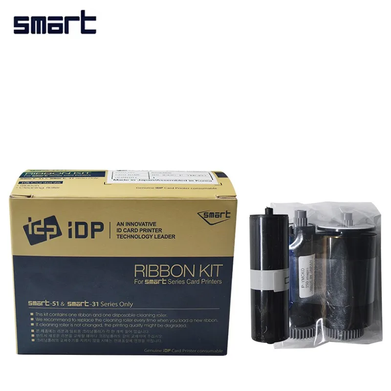 original Smart 659366 YMCKO 250 images IDP smart 31S 51S plastic card printer ribbon for idp 30 50 card printer