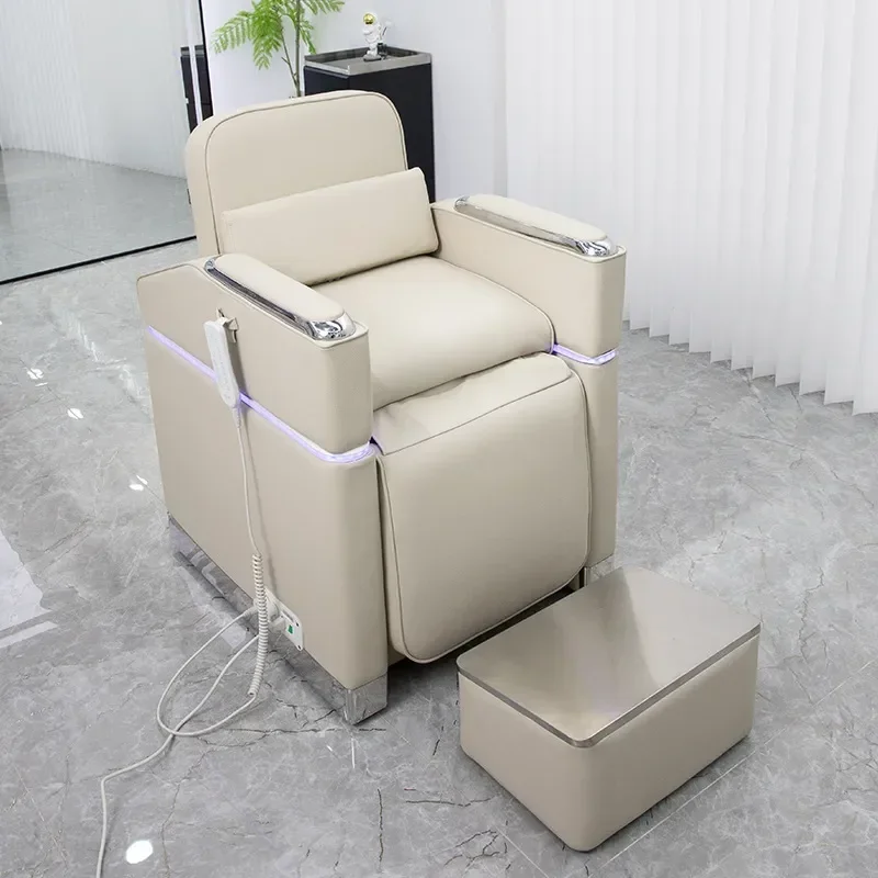 Bojo Electric Shrink Ceramic Deep Basin Barber Shop Shampoo Bed Hair Special Chair Baby Meng Same Style