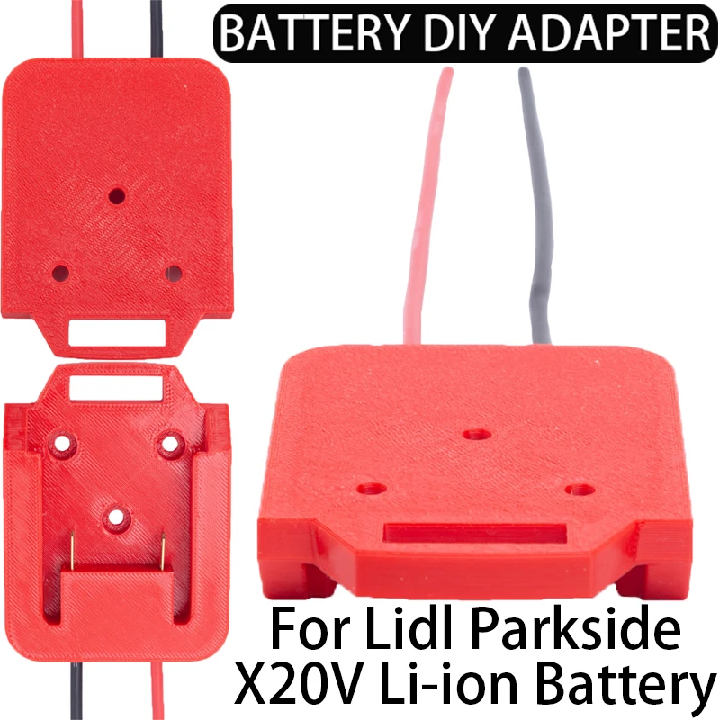 DIY Adapter for Lidl Parkside X20V Lithium Ion Battery Adapter Performancer Connector 14AWG DIY Adapter for Foy Machines, Cars