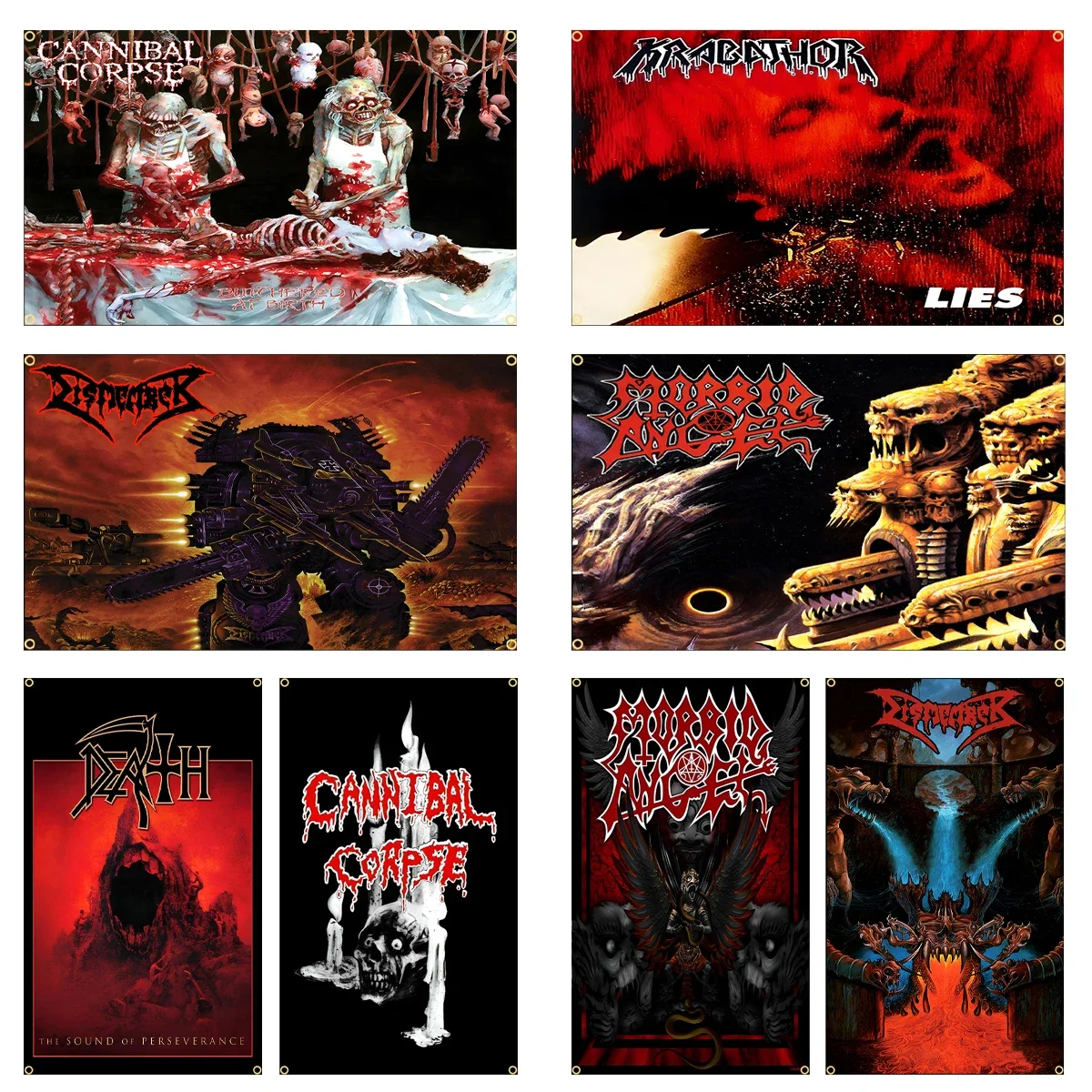 90X150CM 3X5Ft Black Metal Rock Band Flag Death Metal/Black Metal Polyester Printing Rock Banner For Decor Tapestry
