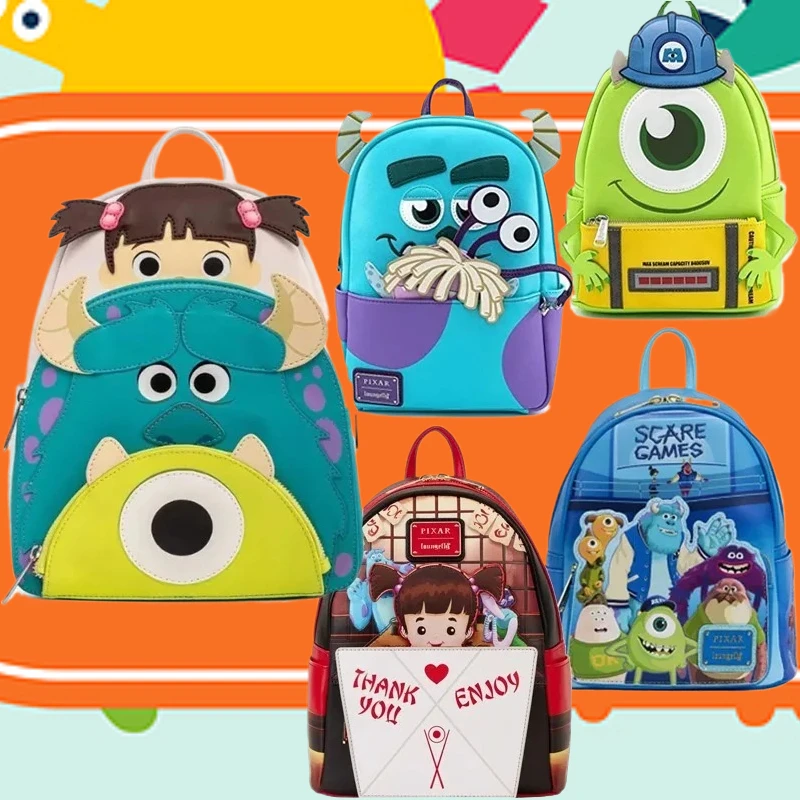 

5 Styles Monsters Inc Sullivan Mike Wazowski Scare Cosplay Womens Mini Backpack
