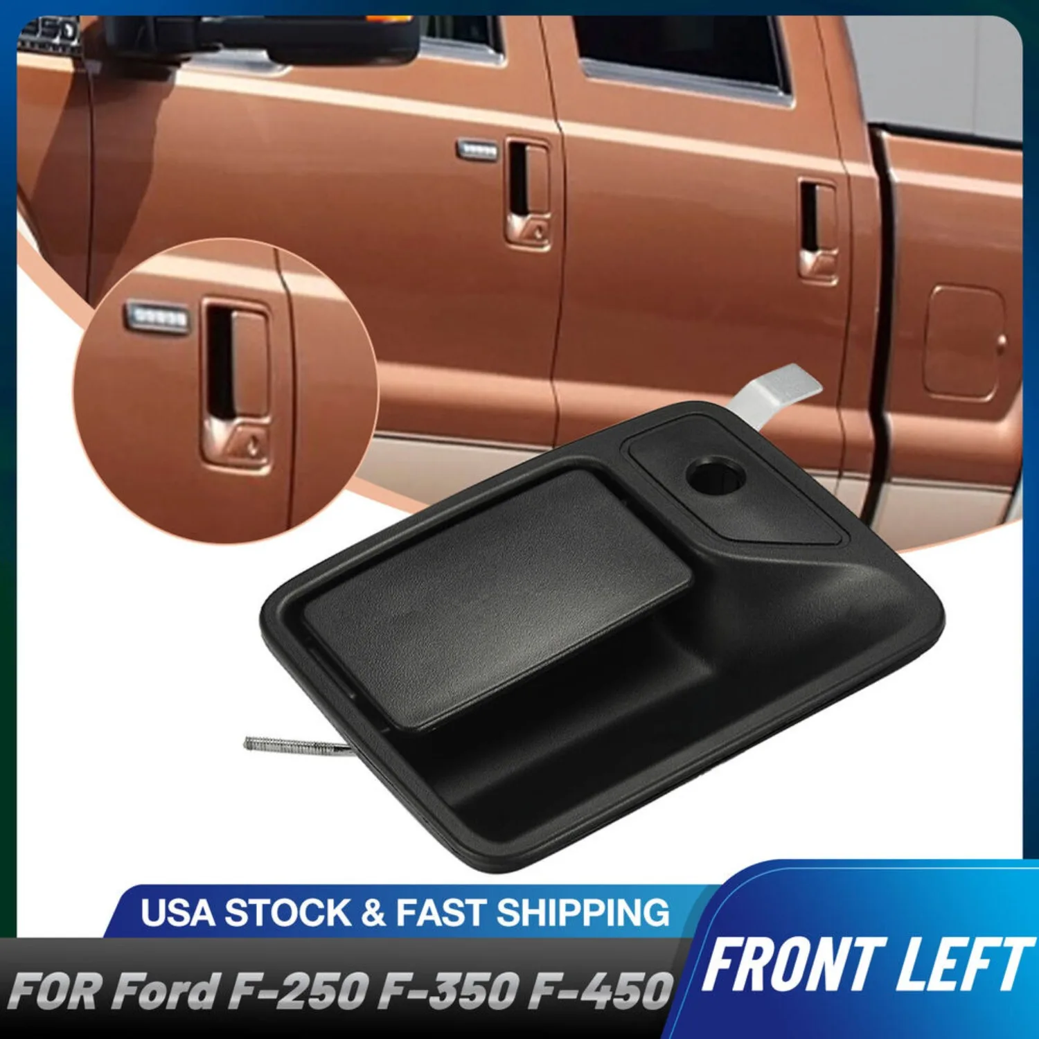 Maniglia per porta esterna lato conducente anteriore per Ford Super Duty 1999-2016 FO1310123