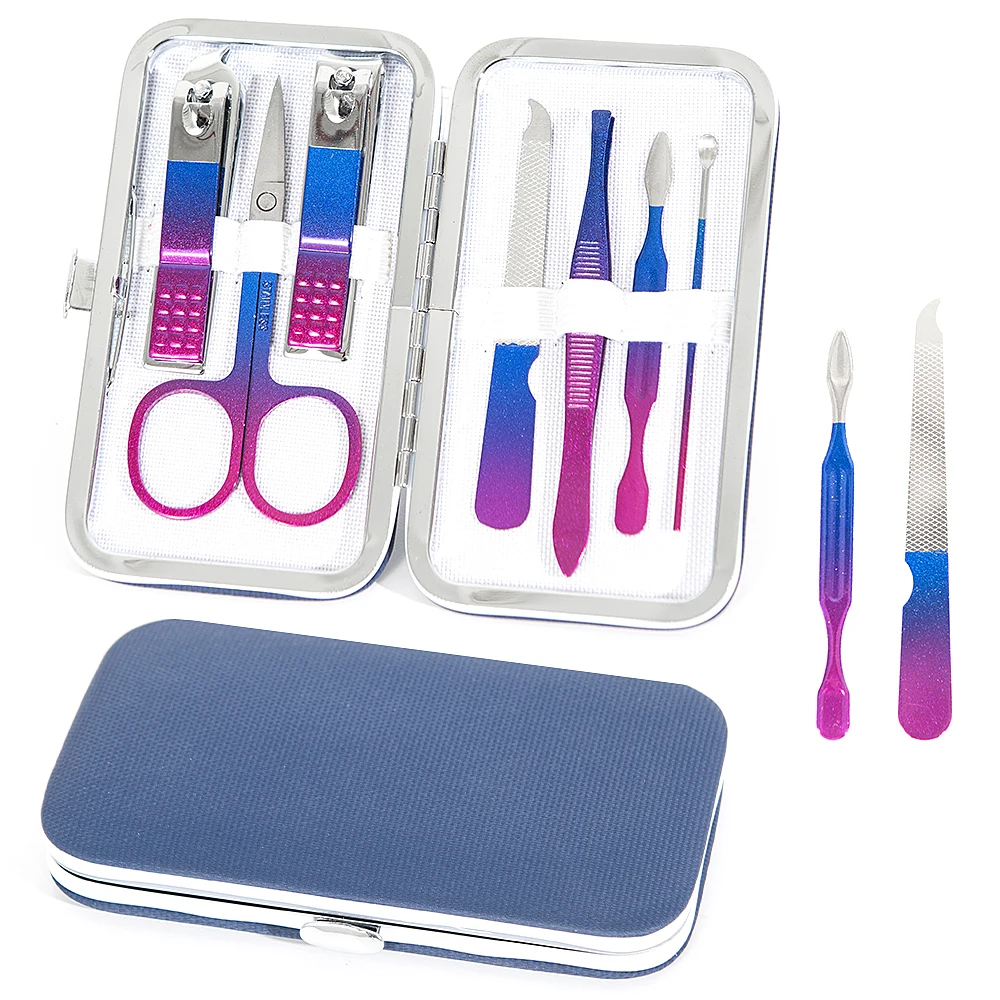 

7Piece Nail Care Kit Manicure Set Personal Care, Nail Clipper Kit,Nail Tools with Luxurious Travel Case, Gifts for Men Women Fa