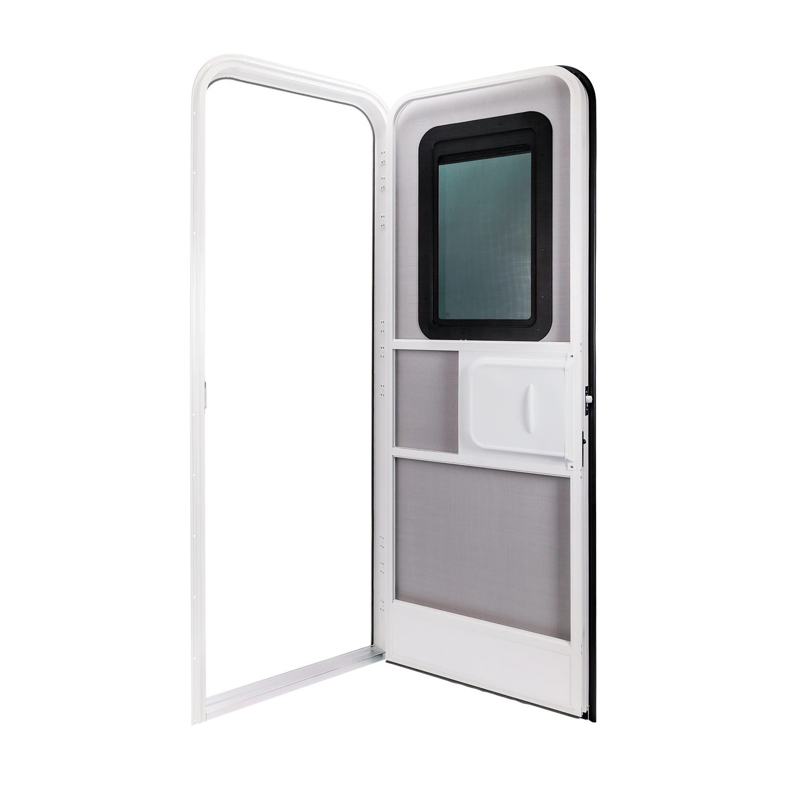 

Durable White RV Camper Door With Enhanced Security And Weather Protection For Camper Vehicles