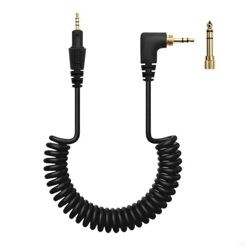 Durable PVC Coiled Headphone Cable for HDJX5 HDJCUE1BT CUE1S7 Offering Enhanced Transmission Wide Soundstage