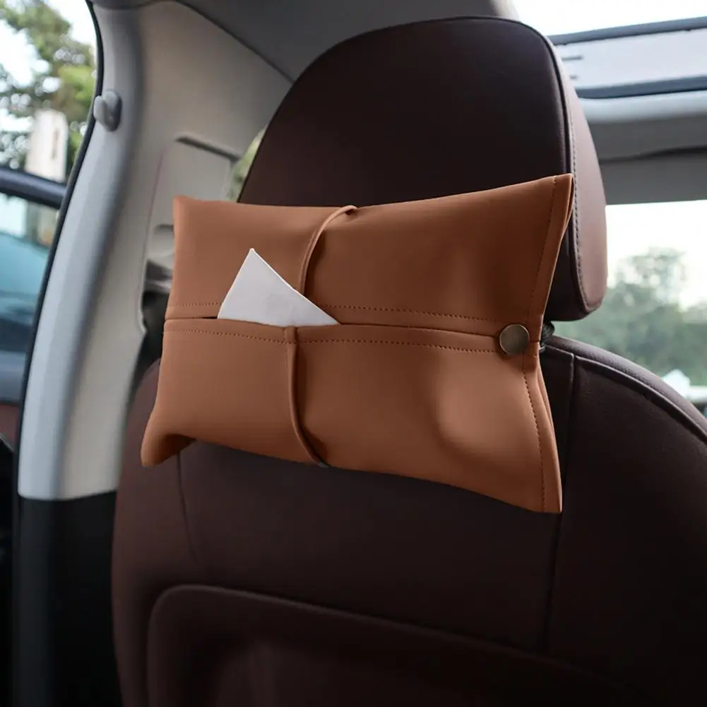 Auto Tissue Box Leder Auto Mittelkonsole Armlehne Serviette Box Sonnenblende Rücksitz Tissue Fall Auto montiert papier box tissue box
