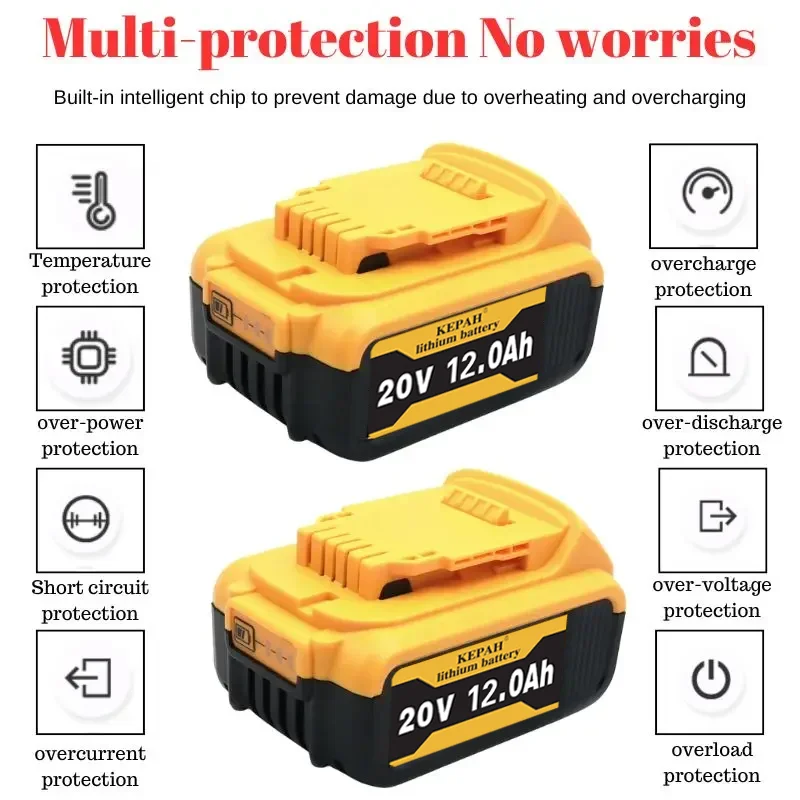 Original  20V Lithium Replacement Battery For Dewalt 18V DCB184 DCB200 DCB182 DCB180 DCB181 DCB182 DCB201 DCB206