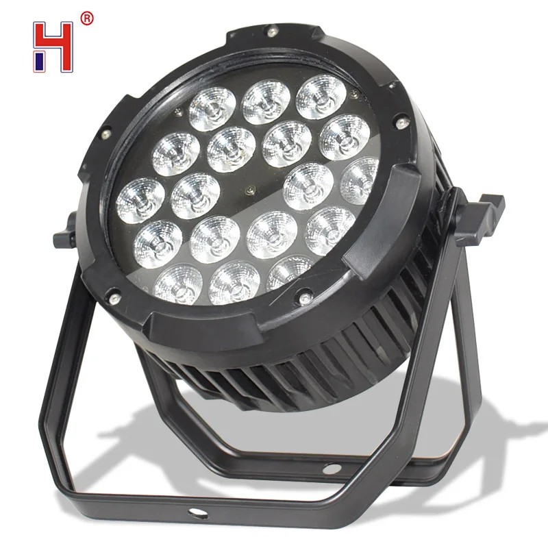 

HongYi Stage Lights IP65 Waterproof LED Par 18x18W RGBWA UV 6in1 Beam Wash Lights DMX Sound Activated For Outside DJ Disco Party