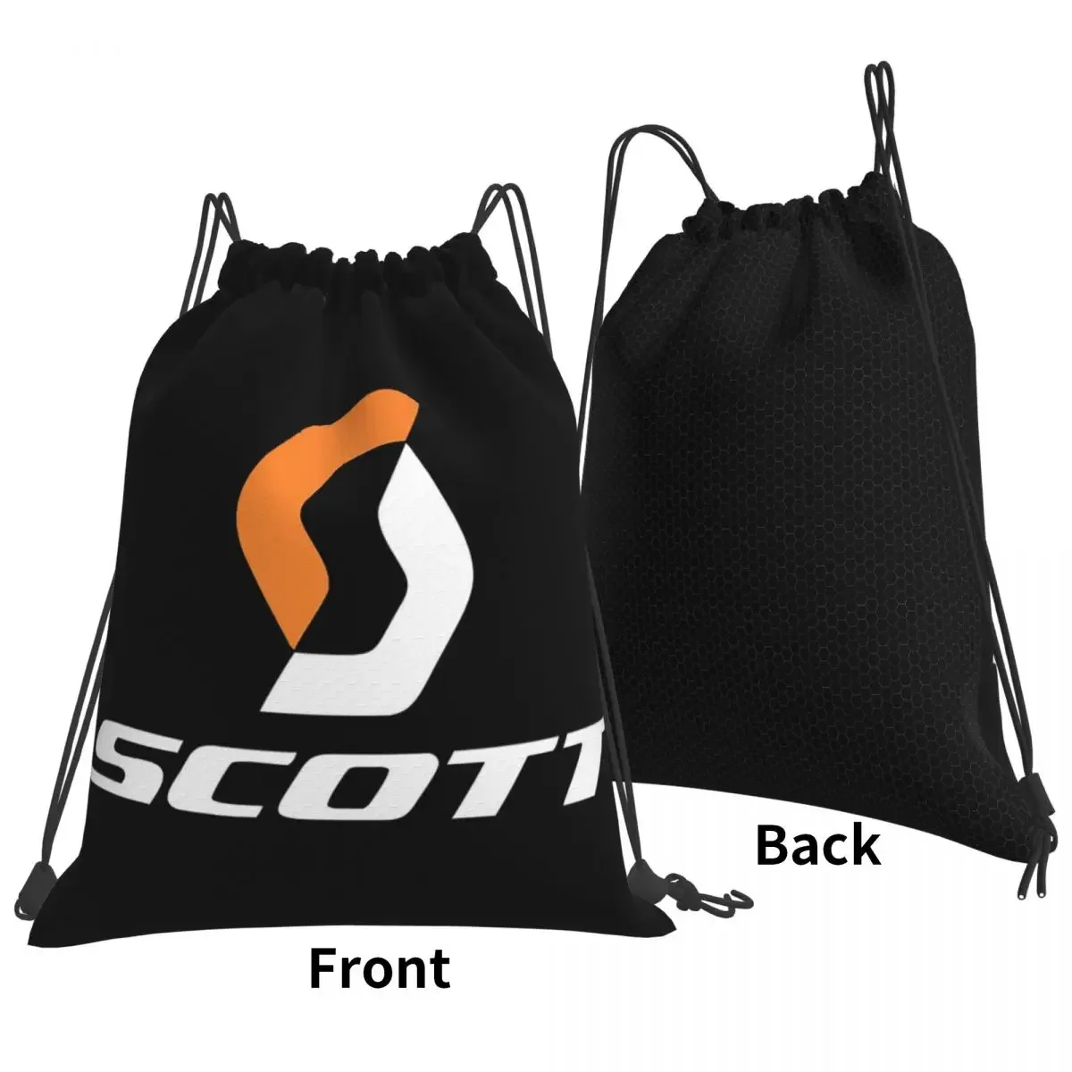 Scott Bike Logo Backpacks Multi-function Portable Drawstring Bags Drawstring Bundle Pocket Sports Bag BookBag For Travel Student