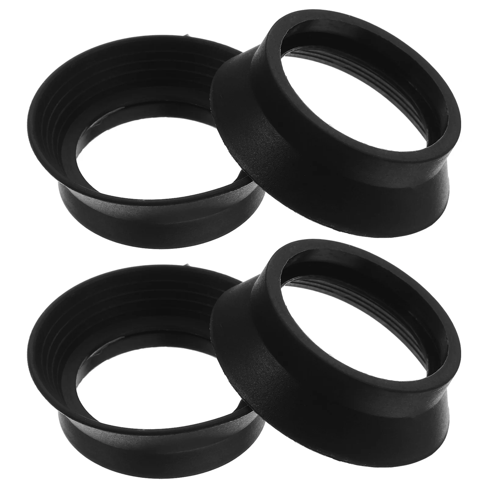 

4Pcs Microscope Eyepiece Covers Bull Horn Flat Angle Eyecup Protective Guard for Stereo Microscope Telescope Accessories