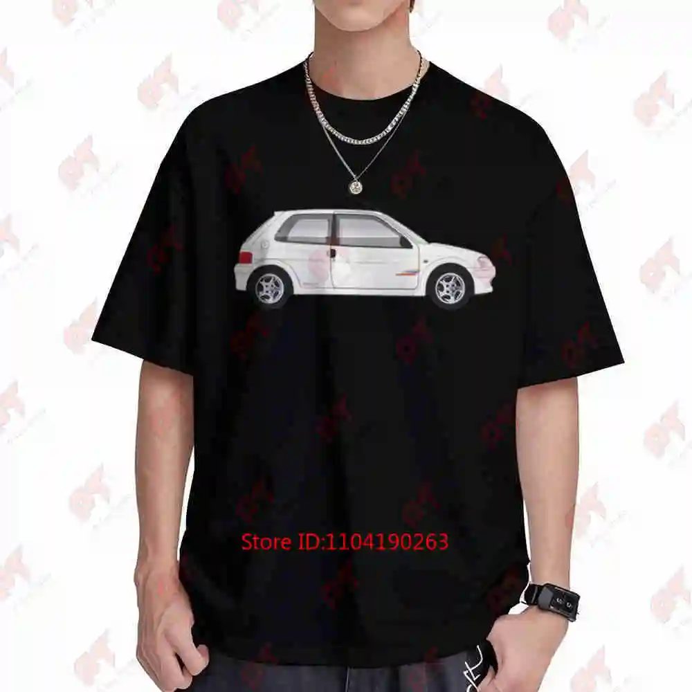 Rally Car 106 16V8V 90 Racing French Rallye Heritage Short Sleeve Tee 100% Cotton T-Shirt