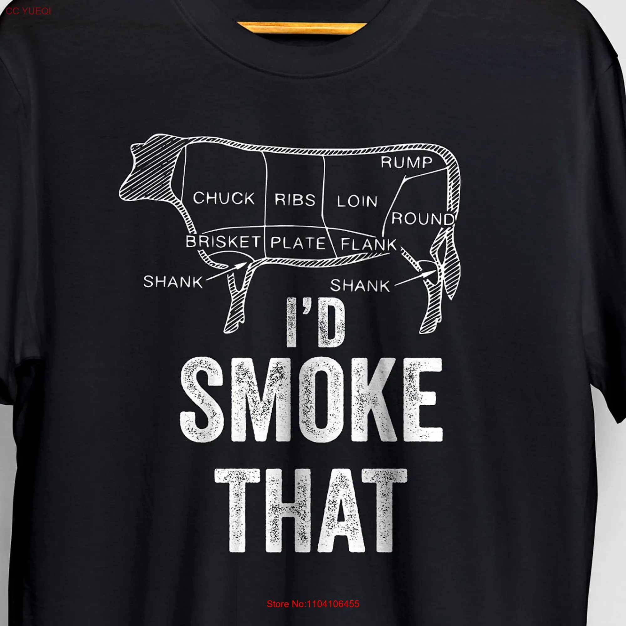 I'd Smoke That BBQ T shirt Grillmaster Grilling Men Mens Cooking Barbecue  long or short sleeves