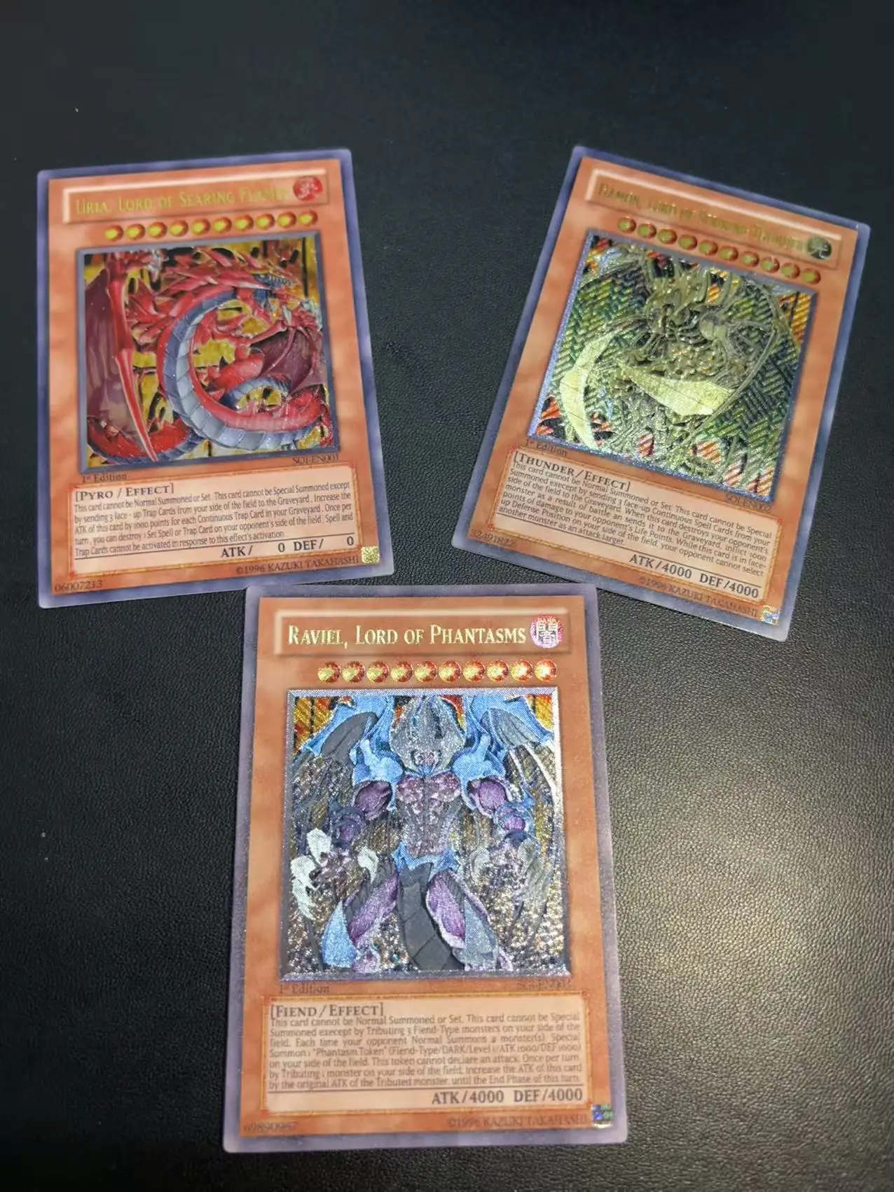 Yu-Gi-Oh! Shadow of Infinity SOI-EN001/EN002/EN003 TCG Ultimate Rare/UTR DIY Customize Game Card (Not Original)