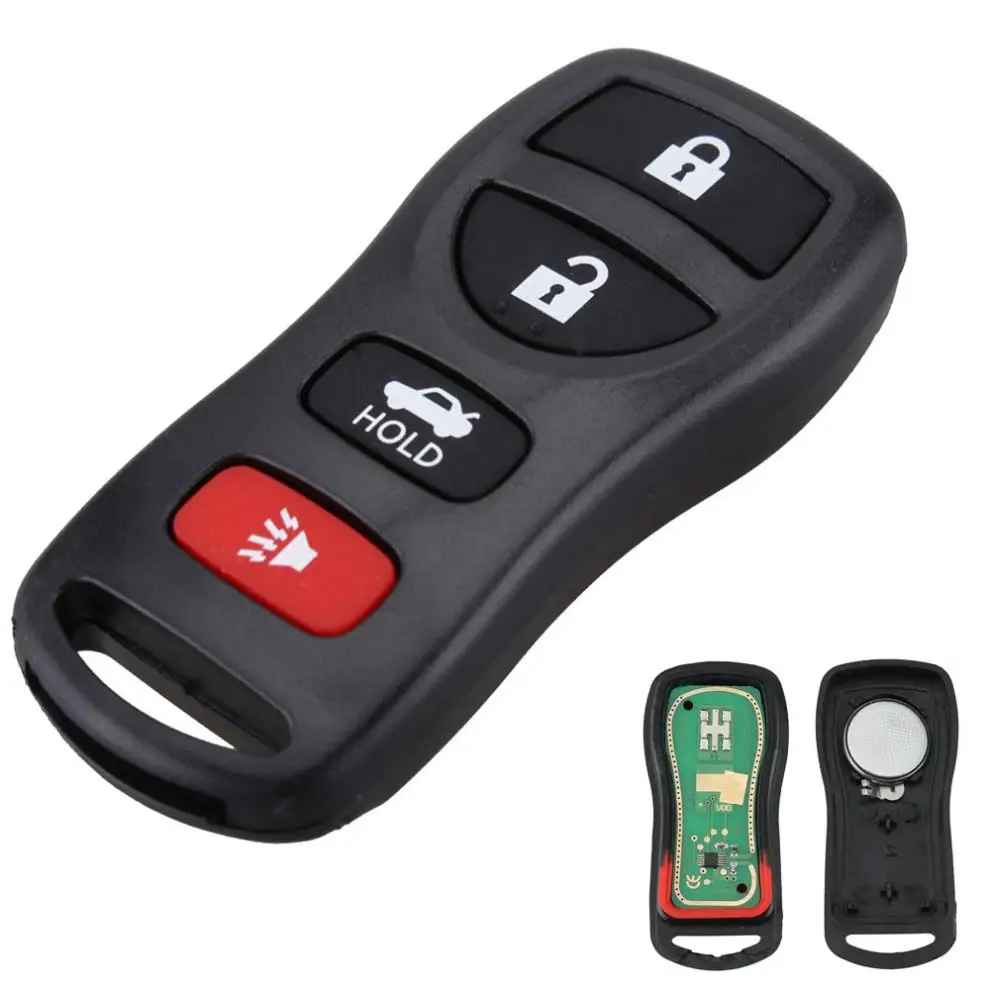 

4 Buttons Car Remote Fob Case Shell Fit for Nissan Infiniti 2002-2011 KBRASTU15 315MHz Car Keyless Entry Key Shell Case Cover