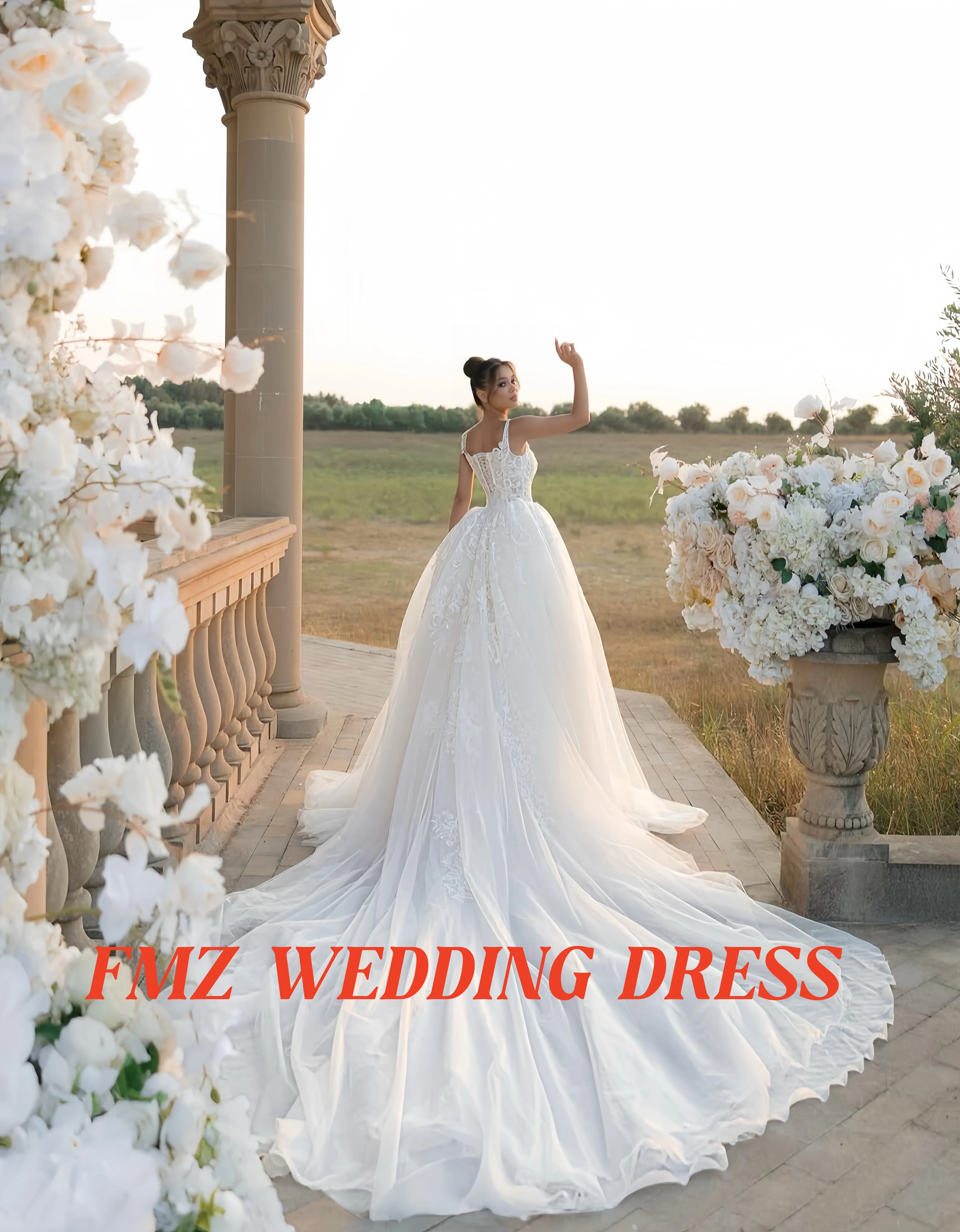 Customzied strapless sleeveless Ball Gown elegant wedding dress vestidos de novia amanda novias amanda novias official