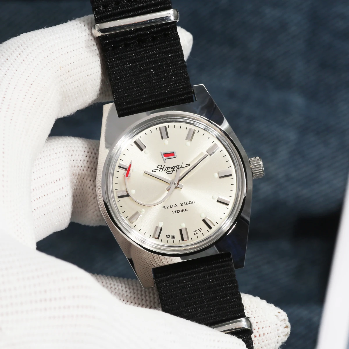 

7120 Hand-Wind Mechanical Watch Men Classic Bauhaus Minimalist Waterproof Manual Mechanical Wrist Watch for Business